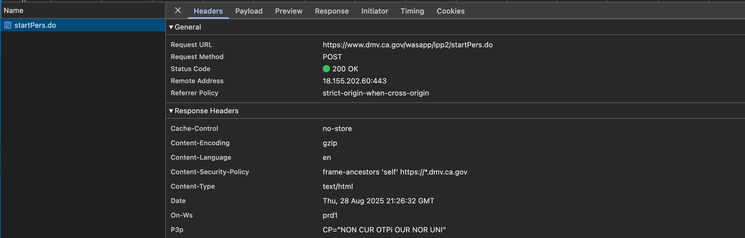 Session initialization